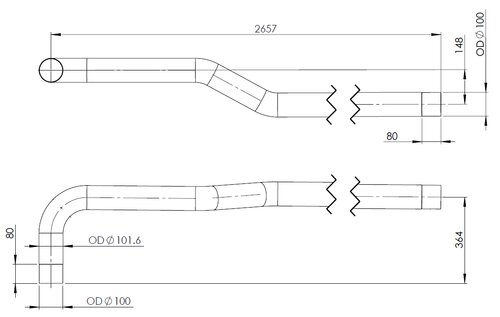 TUBE ARRIERE-MAN-81.15205.2049