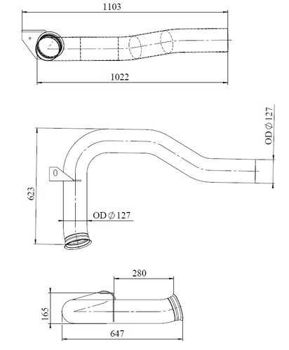 Pipe for DAF