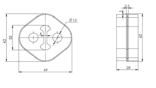 ACCESSOIRE SILENTBLOC-FORD-IVECO-500329485