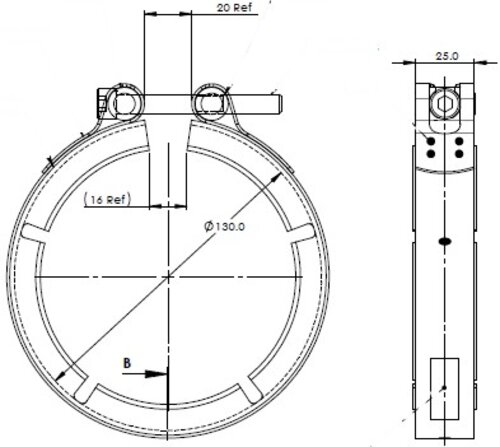 Exhaust Clamp for Detroit Diesel