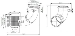 Exhaust Pipe w. Flex, D2S+ for Volvo