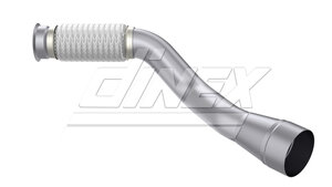 Exhaust Pipe w. Bellow for Mercedes