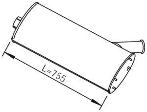 Silencer for Iveco