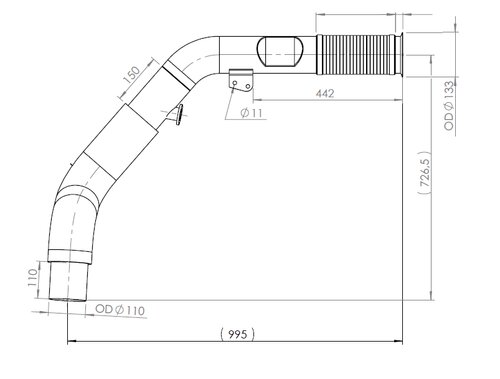 Pipe for Iveco