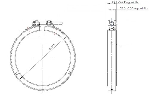 Exhaust Clamp for Cummins / Detroit / Volvo / Navistar