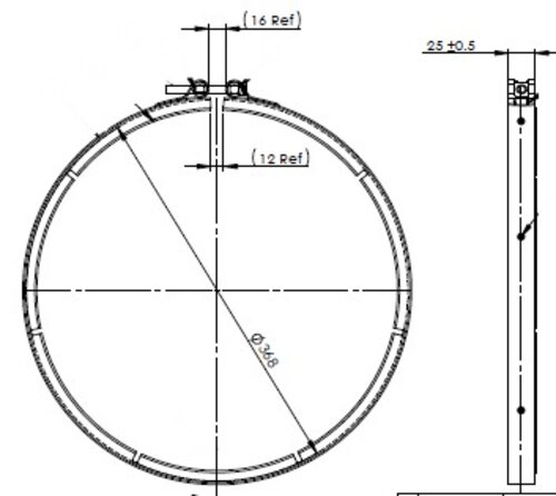 Exhaust Clamp for Detroit Diesel