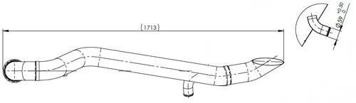 Exhaust Pipe for Scania