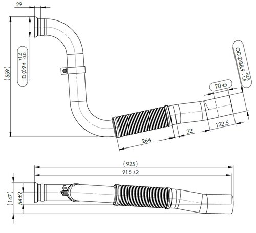 TUBE AVANT-MERCEDES-967.490.5819