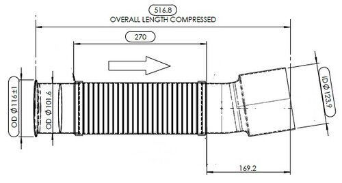 Exhaust Flex, D3S for International