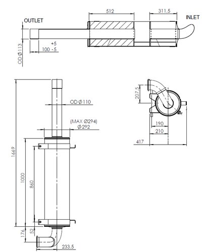 Silencer for Iveco