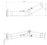 Exhaust Pipe w. Popnuts for Temp. Sensor for MAN