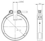 Exhaust Clamp, VeeFit for International