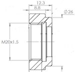 Universal Fitting, M20X1,5 / Ø16