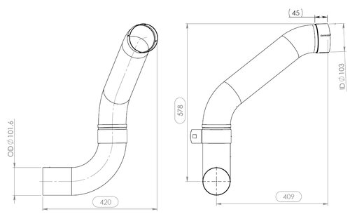 Pipe for DAF