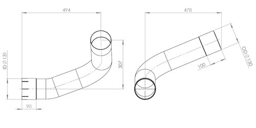 Pipe for Iveco