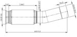 Exhaust Pipe w. Bellow for Mercedes