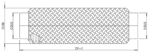 Bellow, ID=64.5  L=250, SS