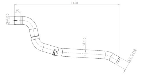 Pipe for Iveco