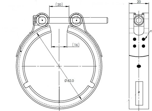 Exhaust Clamp for Kenworth / Paccar