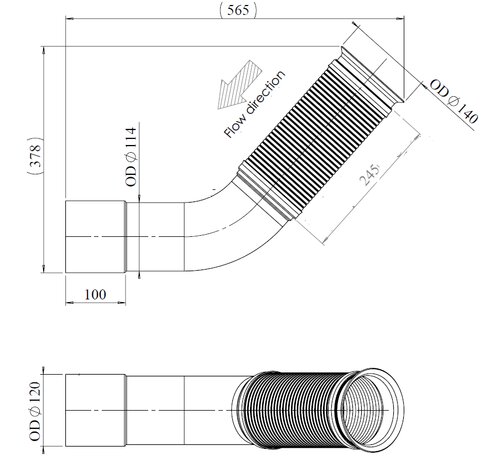 Pipe for Mercedes