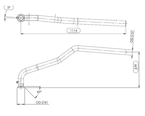 Pipe for Iveco