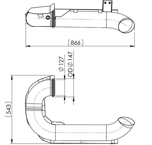 Pipe for Volvo