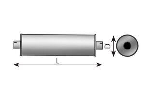 Silencer for Ford, ALU