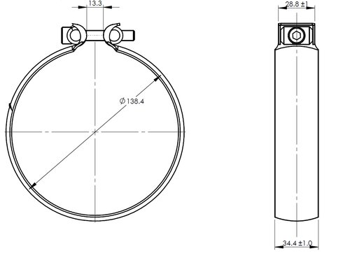 Exhaust Clamp for Caterpillar