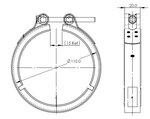 Exhaust Clamp, VeeFit for International