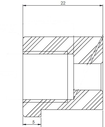 Universal Fitting, M14X1,5 / Ø7,5