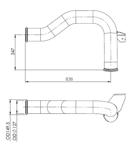 Pipe for DAF