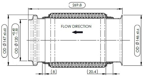 Exhaust Bellow for Kenworth/Peterbilt