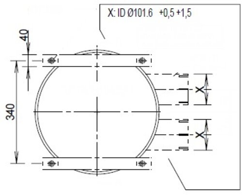 Universal Silencer, INOX