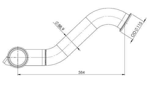 Pipe for DAF