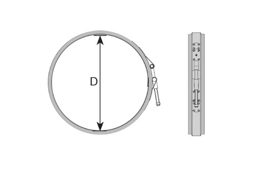 Clamp, exhaust system