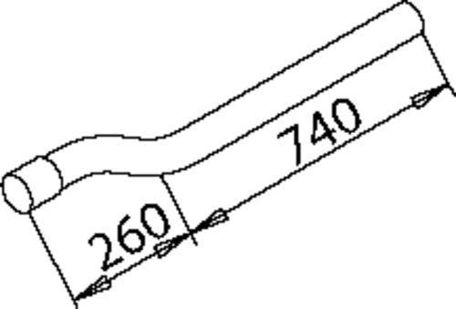 TUBE-AVANT TUBE-322.492.2701 MERCEDES