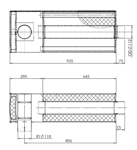 Silencer for Iveco