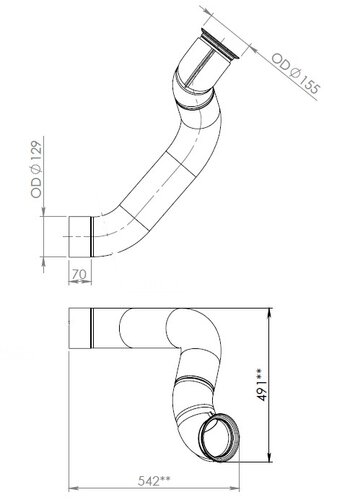 Exhaust Pipe for Iveco