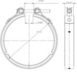 Exhaust Clamp, VeeFit for Volvo