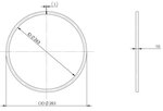 Metallic Ring for DPF for Iveco OD=283