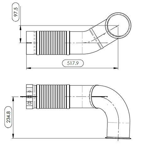 Exhaust Flex, D3S for International