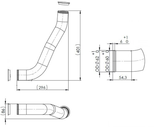 Water Coolant Pipe for MAN