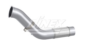 Exhaust Pipe w. Flex, D2S+ for MAN