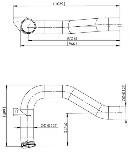 Exhaust Pipe for DAF