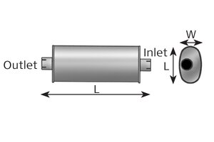 Silencer for Iveco, ALU