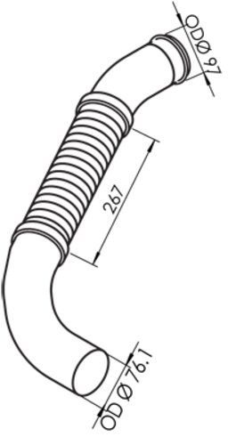 Pipe for Bedford/Optare