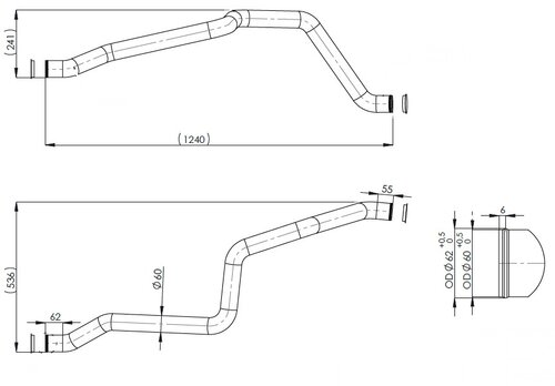 Water Coolant Pipe for MAN