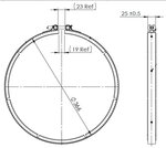 Exhaust Clamp, VeeFit for Mack/Volvo