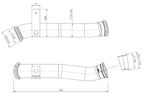 Pipe for DAF