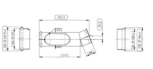 Insulated Exhaust Pipe for Mack